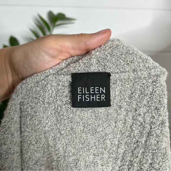 Eileen Fisher Ribbed Wool Cardigan - Picture 8 of 9